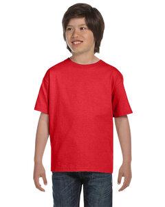 Hanes 5480 - Youth ComfortSoft® Heavyweight T-Shirt Athletic Red