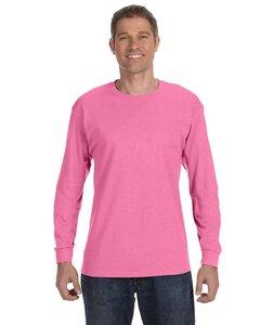 Jerzees 29L - 5.6 oz., 50/50 Heavyweight Blend™ Long-Sleeve T-Shirt  Rosa fluor
