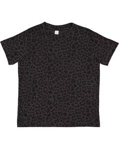 Rabbit Skins 3321 - Fine Jersey Toddler T-Shirt Black Leopard