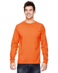 Fruit of the Loom 4930R - Heavy Cotton Long Sleeve T-Shirt Seguridad de Orange