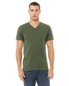 Bella+Canvas 3005 - Unisex Jersey Short-Sleeve V-Neck T-Shirt Verde Militar