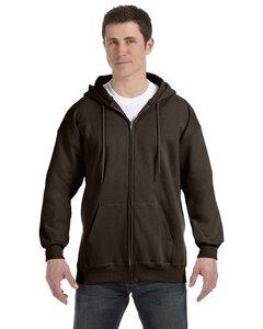 Hanes F280 - PrintProXP Ultimate Cotton® Full-Zip Hooded Sweatshirt Chocolate Negro