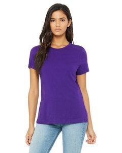 Bella+Canvas B6400 - Missy's Relaxed Jersey Short-Sleeve T-Shirt Team Purple