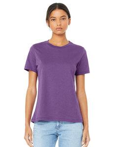 Bella+Canvas 6400 - Remera Relax de manga corta Jersey  Royal Purple