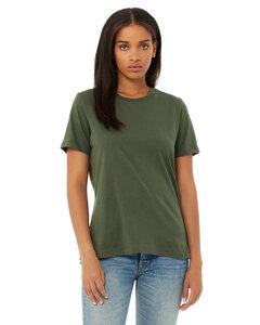 Bella+Canvas B6400 - Missy's Relaxed Jersey Short-Sleeve T-Shirt Verde Militar