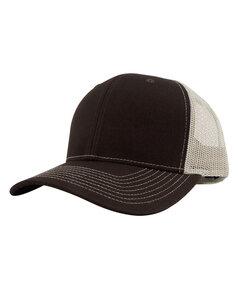 Fahrenheit F210 - Pro Style Trucker Hat Choc Brown/Tan