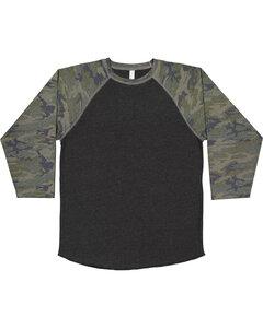 LAT LA6130 - Youth Baseball Fine Jersey Tee Vn Smke/Vn Camo