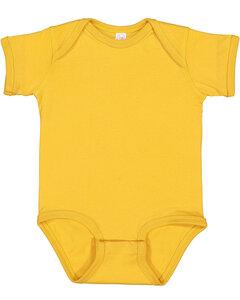 Rabbit Skins 4424 - Fine Jersey Infant Lap Shoulder Creeper Mostaza