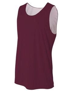 A4 N2375 - REVERSIBLE ADULT JERSEY Maroon White