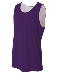 A4 N2375 - REVERSIBLE ADULT JERSEY Purple/White