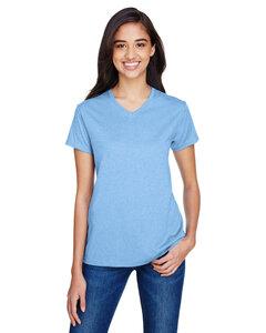 A4 NW3381 - WOMENS HEATHER PERFORMANCE V-NECK