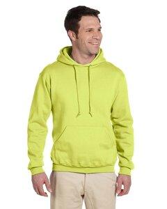Jerzees 4997 - 9.5 oz., 50/50 Super Sweats® NuBlend® Fleece Pullover Hood  Seguridad Verde