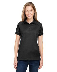 Harriton M208W - Ladies Charge Snag and Soil Protect Polo Negro