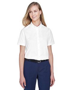 CORE365 78194 - Ladies Optimum Short-Sleeve Twill Shirt Blanco