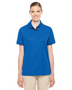 CORE365 78222 - Ladies Motive Performance Piqué Polo with Tipped Collar True Royal/Carbon