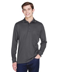 CORE365 88192P - Adult Pinnacle Performance Long-Sleeve Piqué Polo with Pocket Carbon