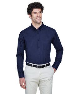 CORE365 88193 - Men's Operate Long-Sleeve Twill Shirt Clásico Armada