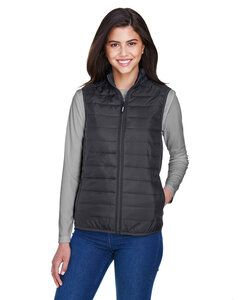 CORE365 CE702W - Ladies Prevail Packable Puffer Vest Carbon