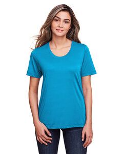 CORE365 CE111W - Ladies Fusion ChromaSoft Performance T-Shirt Electric Blue