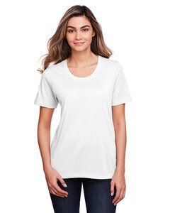 CORE365 CE111W - Ladies Fusion ChromaSoft Performance T-Shirt Blanco