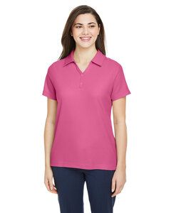 CORE365 CE112W - Ladies Fusion ChromaSoft Pique Polo Charity Pink