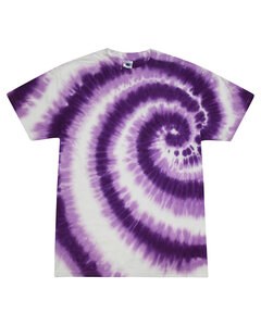Tie-Dye CD100 - 5.4 oz., 100% Cotton Tie-Dyed T-Shirt Swirl Purple