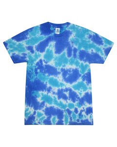 Tie-Dye CD100Y - Youth 5.4 oz., 100% Cotton Tie-Dyed T-Shirt Multi Blue
