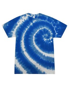 Tie-Dye CD100Y - Youth 5.4 oz., 100% Cotton Tie-Dyed T-Shirt Swirl Blue