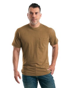 Berne BSM38 - Men's Lightweight Performance Pocket T-Shirt Marron oscuro