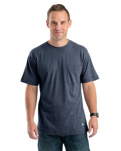 Berne BSM38 - Men's Lightweight Performance Pocket T-Shirt Space Blue