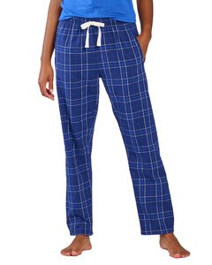 Boxercraft BW6620 - Ladies Haley Flannel Pant with Pockets Navy Field Plaid