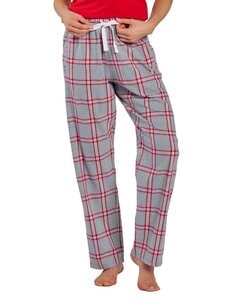 Boxercraft BW6620 - Ladies Haley Flannel Pant with Pockets Oxford/Red Pld