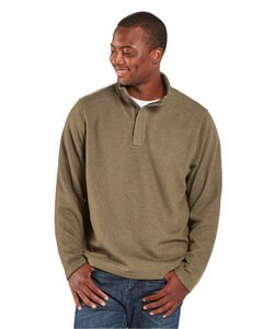 Boxercraft BM5201 - Men's Sullivan Sweater Fleece Quarter-Zip Pullover Green Heather