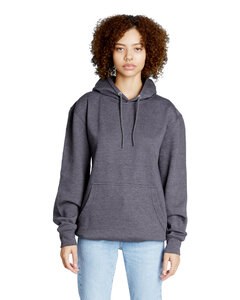 Lane Seven LS18002 - Unisex Future Fleece Hooded Sweatshirt Heather Charcoal