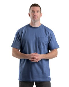 Berne BSM16T - Men's Tall Heavyweight Short Sleeve Pocket T-Shirt Azul royal