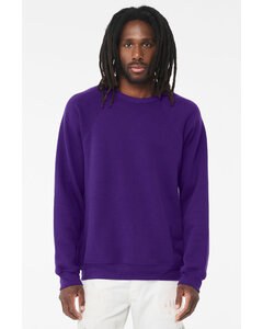 Bella+Canvas 3901 - Unisex Sponge Fleece Crewneck Sweatshirt Team Purple