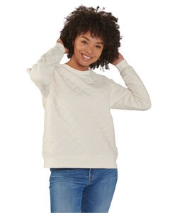 Boxercraft R08 - Ladies Quilted Jersey Sweatshirt Naturales