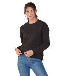 Boxercraft R08 - Ladies Quilted Jersey Sweatshirt Negro