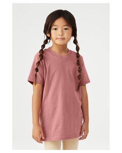 Bella+Canvas 3001Y - Youth Jersey Short-Sleeve T-Shirt Color de malva