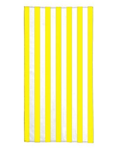 Pro Towels CB10 - 30X60 Standard Cabana Beach Towel White/Yellow