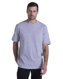 US Blanks US3017 - Men's Tubular Workwear T-Shirt Gris mezcla