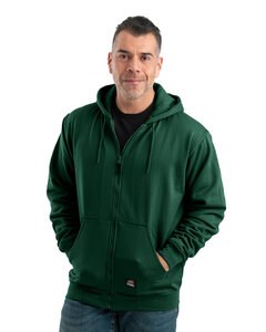 Berne SZ101T - Men's Tall Heritage Thermal-Lined Full-Zip Hooded Sweatshirt Verde