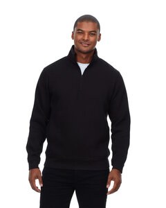 Threadfast 320Q - Unisex Ultimate Fleece Quarter-Zip Sweatshirt Negro