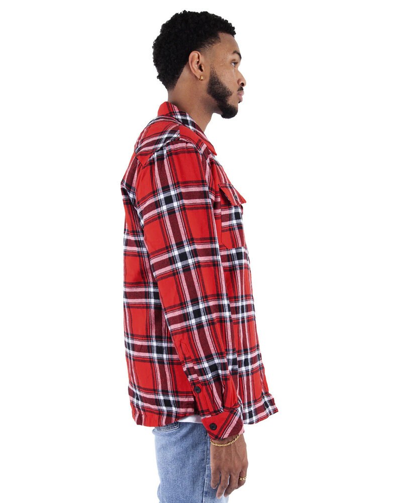 Shaka Wear SHPFJ - Men's Plaid Flannel Jacket