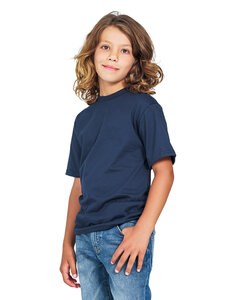 US Blanks US2001K - Toddler Organic Cotton Crewneck T-Shirt Azul Marino