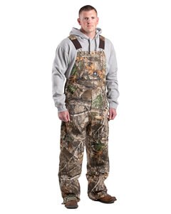 Berne B1067 - Men's Slab Unlined Duck Bib Overall Realtree Edge 32