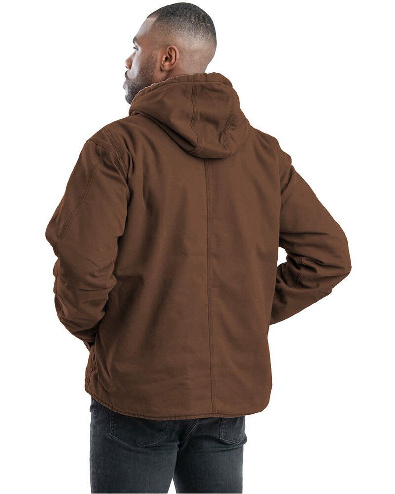Berne HJ57 - Men's Vintage Washed Sherpa-Lined Hooded Jacket