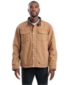 Berne J58 - Unisex Vintage Washed Sherpa-Lined Work Jacket Brown Duck