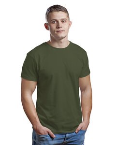 Bayside BA9500 - Unisex 4.2 oz., 100% Cotton Fine Jersey T-Shirt Verde Militar