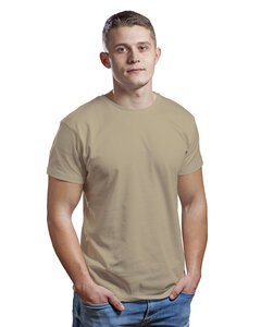 Bayside BA9500 - Unisex 4.2 oz., 100% Cotton Fine Jersey T-Shirt Caqui